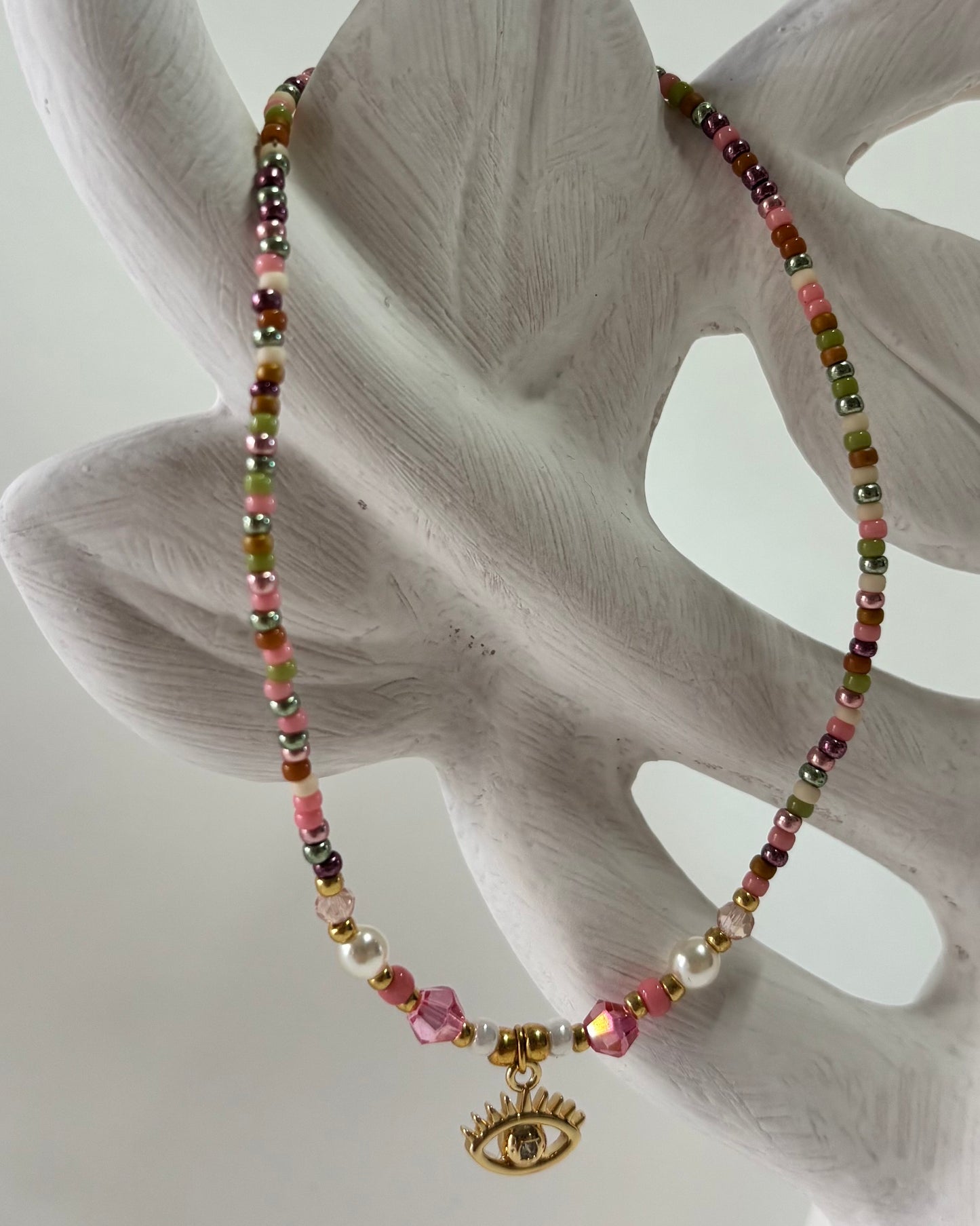 Handmade Beaded Anklet Colorfull Eye