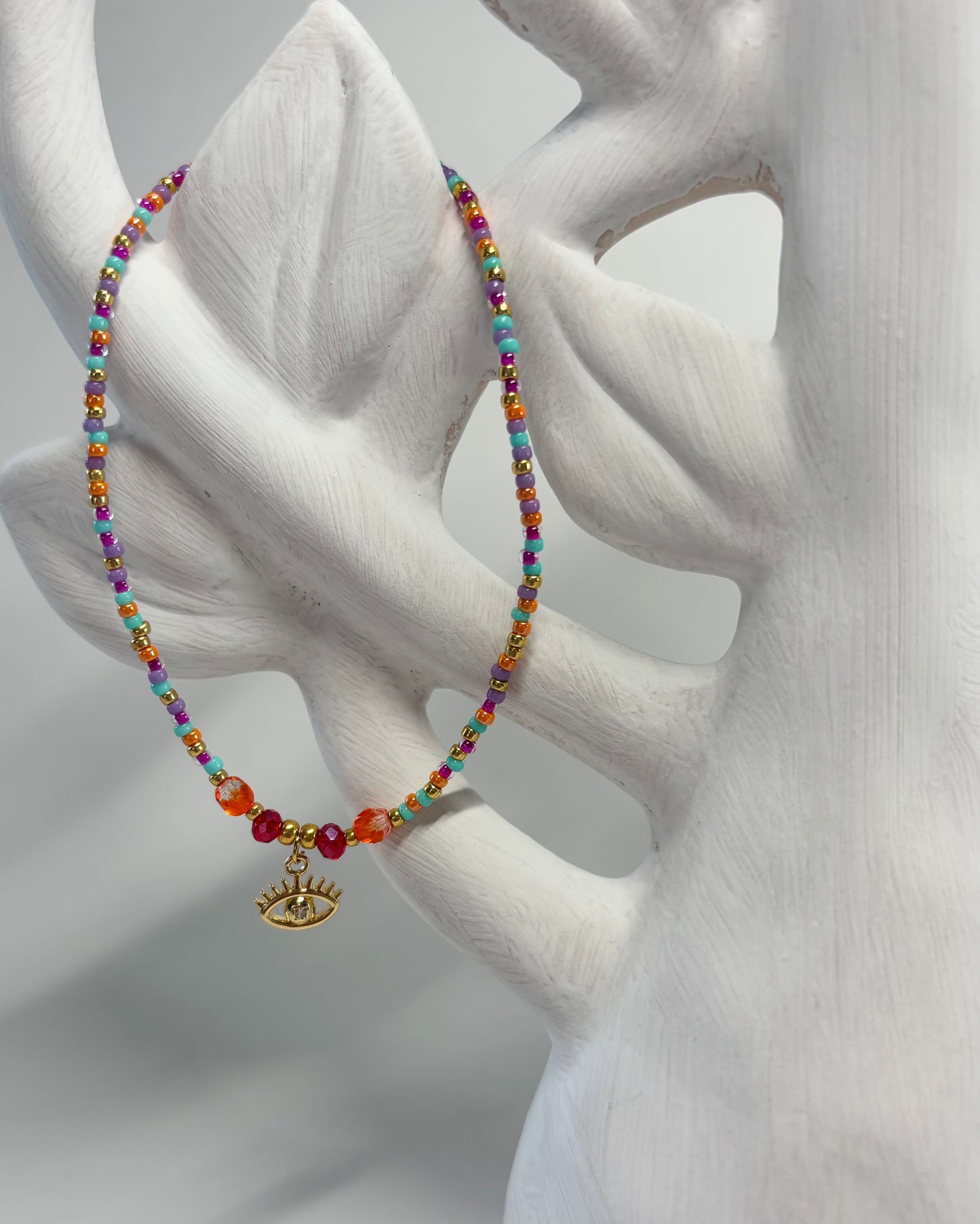 Handmade Beaded Anklet Blue Eye