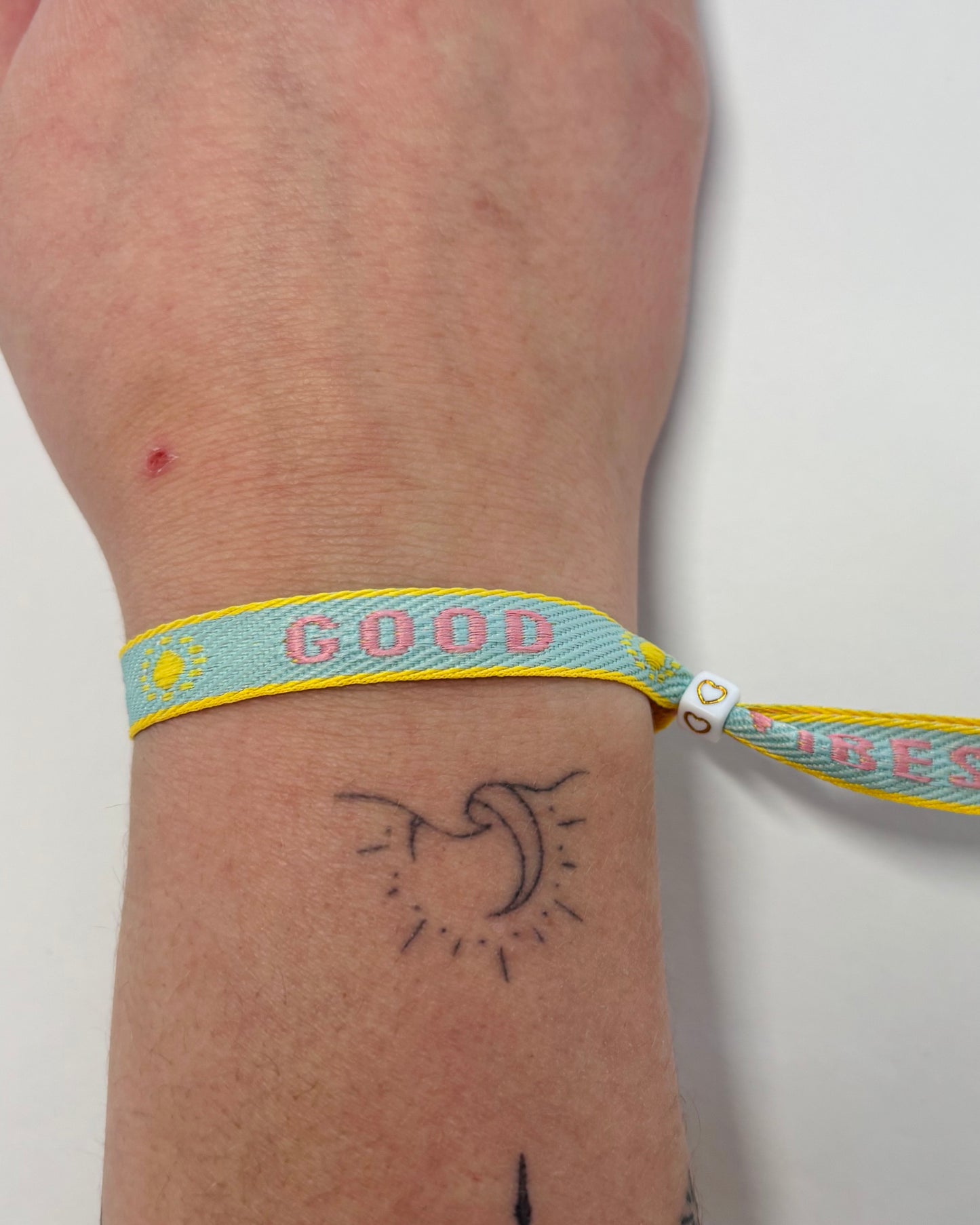 Handmade Ribbon Bracelet Good Life