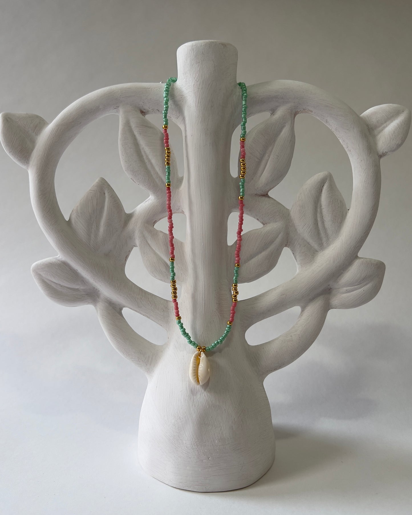 Handmade Beaded Necklace Shell