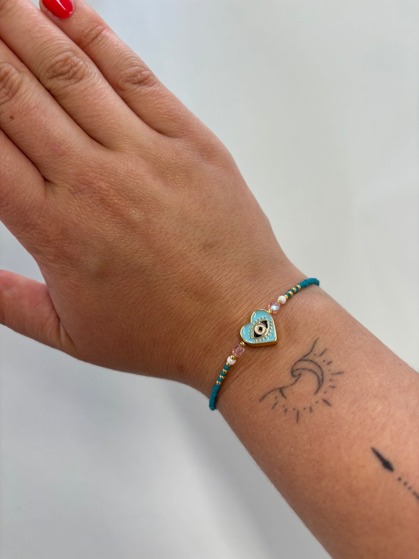 Handmade Beaded Bracelet Blue Eye