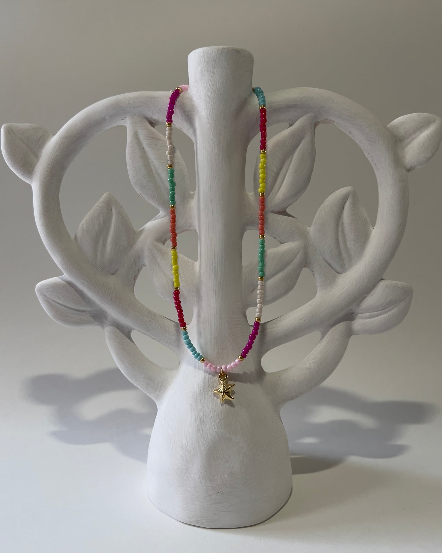 Handmade Beaded Necklace Seastar