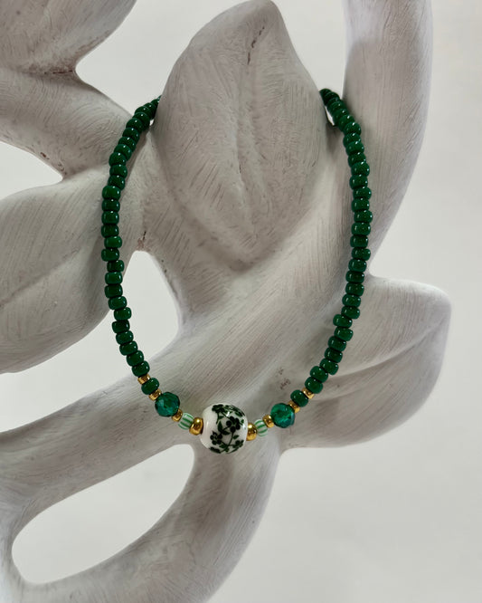 Handmade Beaded Bracelet Green