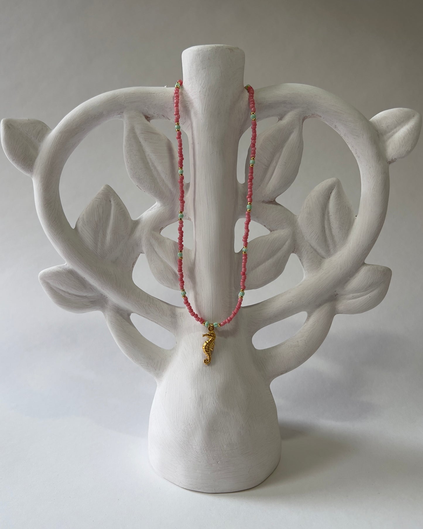 Handmade Beaded Necklace Seahorse