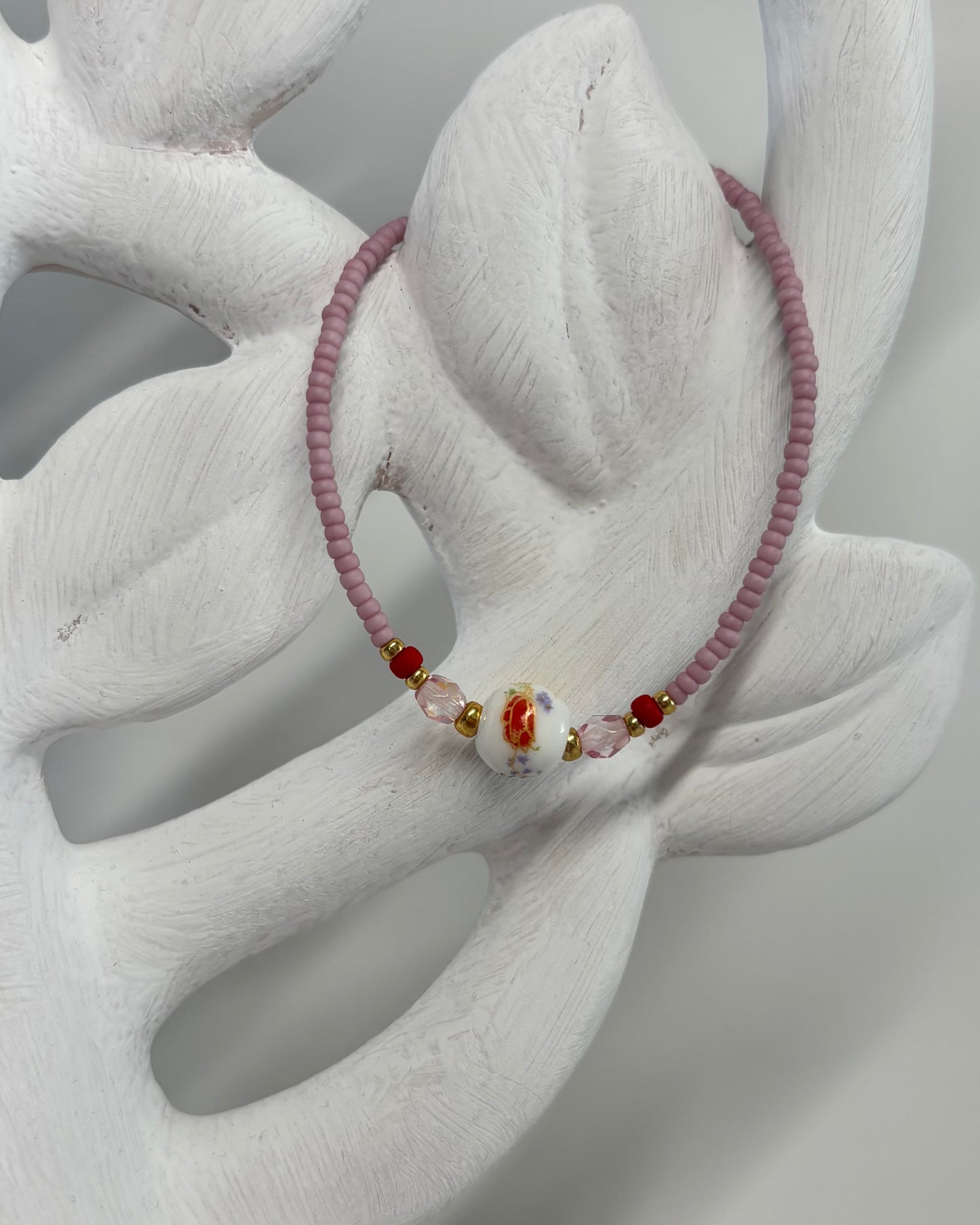 Handmade Beaded Bracelet Lila