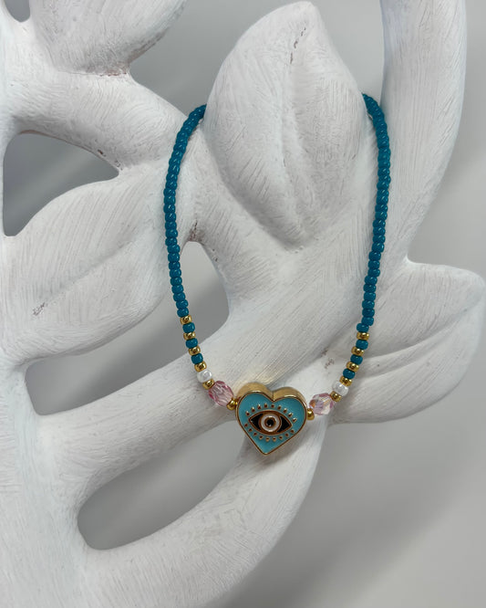 Handmade Beaded Bracelet Blue Eye